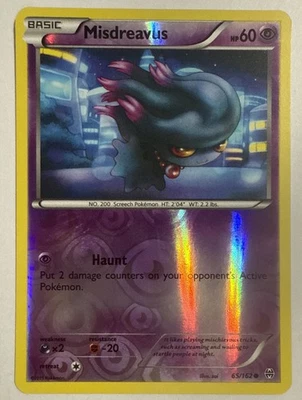 Pokemon - Misdreavus - 65/162 - Common Reverse Holo Near Mint/Mint - Image 1 of 4