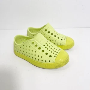 Native Shoes Jefferson Slip On Sandals Neon Yellow Toddler Size 6 C6 - Picture 1 of 2