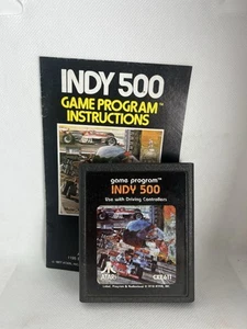 Indy 500 (Atari 2600, 1977) By Atari (Cartridge & Manual) - Picture 1 of 1