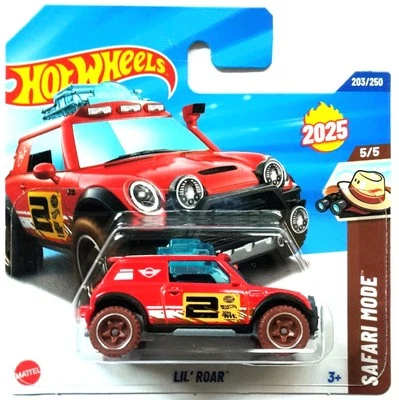 Hot Wheels Lil' Roar rot Mini Cooper 2025 Safari Mode 5/5 OVP - Bild 1 von 4