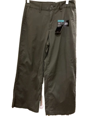 A.N.A Wide Leg Crop Pant, SZ 6, Oregano, Chino High Waisted Pockets Tag $39 NWT - Image 1 of 4