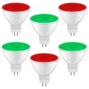 6 Pieces Halloween MR16 LED Bulb 12V 6W Light Bulbs for Christmas Holiday Par... - Picture 1 of 7