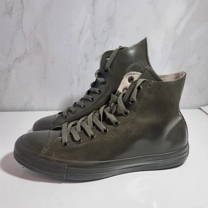 RARE Converse Mens UK Green Rubber High Top Sneakers - Picture 1 of 14