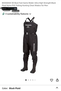 BassDash Boot foot game chest wader - Picture 1 of 11