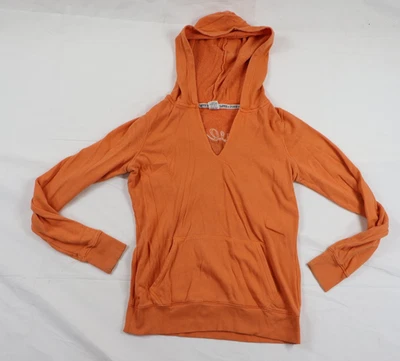 PINK Victoria's Secret女式中号(M)橙色V领套衫连帽衫 — 第 1/4 张图片