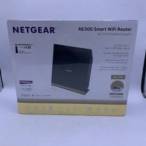 NETGEAR R6300 SMART WIFI ROUTER AC1750 DUAL BAND GIGABIT 1300 Mbps NEW & SEALED - Picture 1 of 6