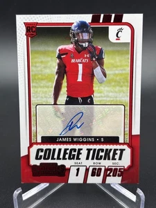2021 Contenders Draft Picks James Wiggins Rookie College Ticket Auto No. 307 - Picture 1 of 10
