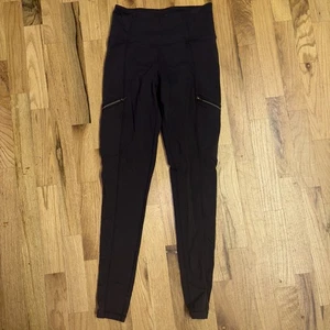 Athleta Leggings Womens Extra Small Gray High Waisted Workout Pants with Pockets - Picture 1 of 7