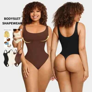 Women Tummy Control Seamless Tops, Shapewear Bodysuits, Compression Butt Lifter - Picture 1 of 9