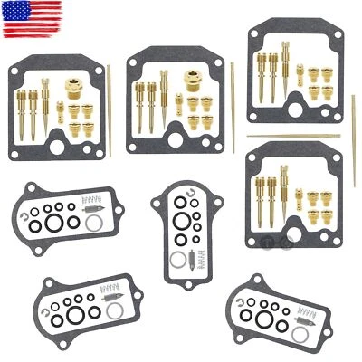4X Carburetor Rebuild Carb Repair Kit Jet Gasket For KAWASAKI KZ 650 D SR Series - Image 1 of 4