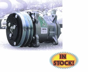 TBI SCV508 - Sanden V-Belt A/C Compressor - R134 Plain Finish - Picture 1 of 5