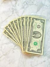 (10) Two Dollar Rare Notes Bills Us Paper Money Estate Lot Sale Unsearched Cash