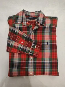 Ralph Lauren Shirt Button Up Men's Shirt Size S Red Plaid Lauren Polo Blue Label - Picture 1 of 6