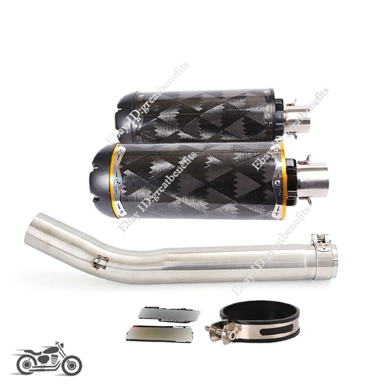 Tubo de escape de enlace medio deslizable 51 mm silenciador escape para Suzuki GSXR1000 2005 2006 Foto 1 de 4