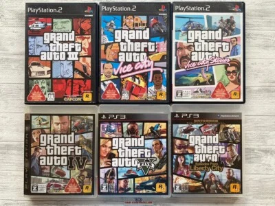 SONY PS2  3 Grand Theft Auto Ⅲ & Vice City  & Stories & Ⅳ V & Liberty City - Image 1 of 4