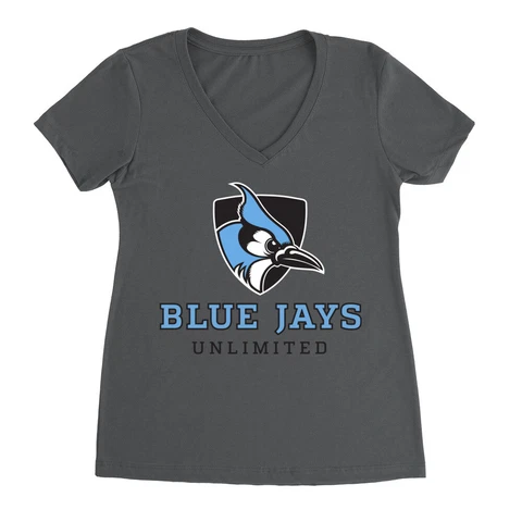 Venley Official NCAA Johns Hopkins Blue Jays Unlimited Premium Women's V Neck Cover