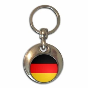 Germany Flag Round Metal Key Ring (37mm x 37mm) - Picture 1 of 2