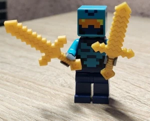 Lego Minecraft  Minifigur  "Nether Hero"/ Gebraucht - Bild 1 von 2