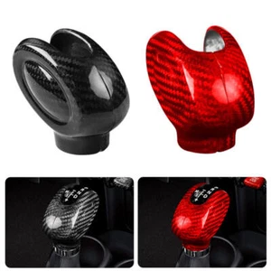 Real Carbon Fiber Gear Shift Knob Cover Trim Sticker For BMW MINI Cooper F Serie - Picture 1 of 8