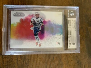 2019 PANINI PRIZM TOM BRADY COLOR BLAST SSP REFRACTOR INSERT BGS 9