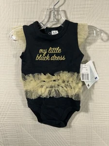 My Little Black Dress Baby Girl TShirt NWT 9 M - Picture 1 of 5