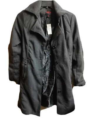 Chaqueta ligera gris Yoki para mujer con bolsillos y cremallera cinturón talla M #S5 Foto 1 de 4