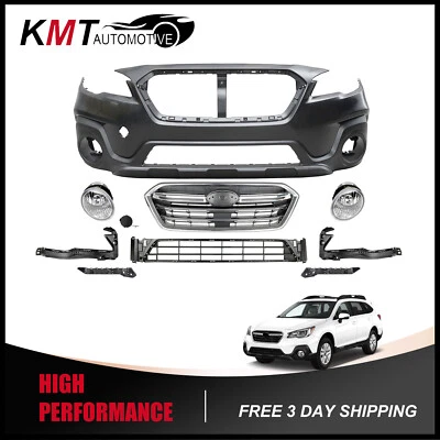 Kit completo de parrilla de parachoques delantero y luces antiniebla para Subaru Outback 2018-2019 construido en EE. UU. Foto 1 de 4