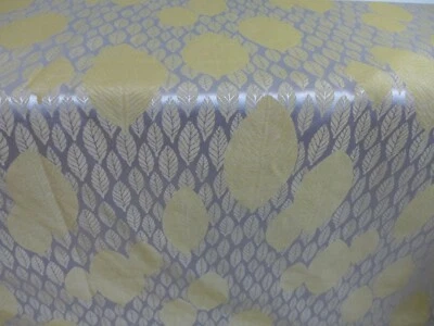 Designer Silver Leaf Damask Jacquard Fabric by the Yard Green Curtain Upholstery - Image 1 of 4