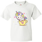 Inktastic Teacup Unicorn Youth T-Shirt Kawaii Cute Adorable Tee Kids Children