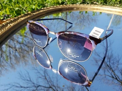 NEW Cole Haan CH7066 445 52/20/135 Purple Tortoise Aviator Sunglasses Foto 1 de 4