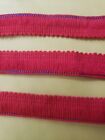 1 Yard Brush Fringe Trim 3/4" Wide Red Cotton Upholstery Drapery Pillow Craft
