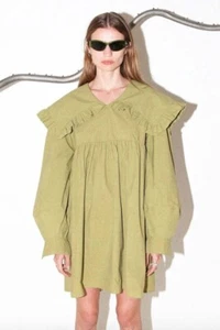 KKCO Olive Dyed Sailor Dress, Collar, XL - Picture 1 of 5