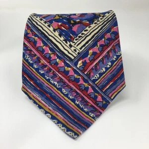 Vintage Missoni Mens Cravatte Neck Tie Multi-Color Abstract Print Made in Spain - Picture 1 of 9