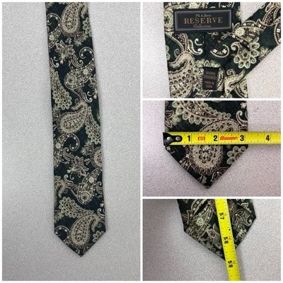 Corbata de cuello Jos A Bank Reserve verde cachemir 90 % lana 10 % cachemir Foto 1 de 4