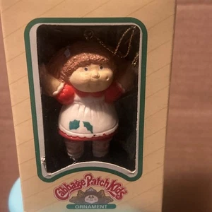 Toppa cavolo difficile da trovare ragazza in vestito vintage 1983 decorazione natalizia con scatola - Foto 1 di 9