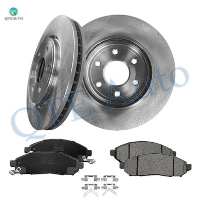 6 Front 296mm Brake Disc Rotors-Ceramic Brake Pad To 2005-2012 Nissan Pathfinder - Image 1 of 4
