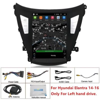 Para Hyundai Elantra 2014-16 9.7" Android 10.1 Radio Estéreo GPS Unidad Principal WiFi FM Foto 1 de 4