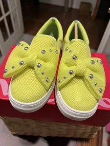 ZAPATILLAS JÓVENES NINA AMARILLO NEÓN CON LAZO TALLA 4 - Imagen 1 de 7