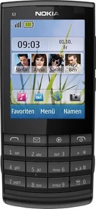 Nokia  X3-02 touch & type- Dark Metal Black(Unlocked) Smartphone - Picture 1 of 3