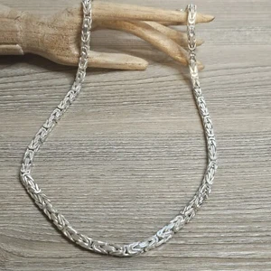 Collar de cadena bizantina de plata de ley 925 sólida 29 pulgadas - ¡130,9 gramos! 🔥  - Imagen 1 de 7