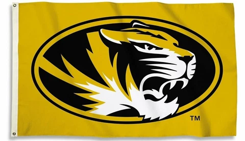 Missouri Tigers LOGO Premium 3x5 Flag w/grommets Outdoor Banner University of Cover