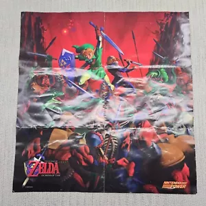 The Legend of Zelda Ocarina of Time Nintendo Power N64 Foldable Promo Poster ‘98 - Picture 1 of 17