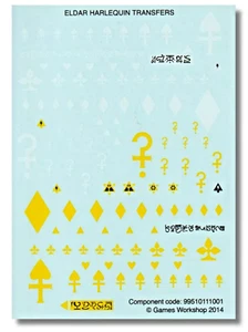 Warhammer 40k Eldar Harlequins - TRANSFERBOGEN - - Bild 1 von 1