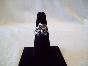 Vintage Sterling Silber Ring Blume Größe 8 - Bild 1 von 4