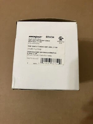 Arrow Hart TURNLOK® 65W34 WATERTIGHT SINGLE RECEPTACLE, YELLOW - Image 1 of 3