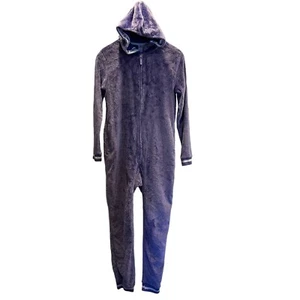 More Than Magic Pajamas Girls XL 14/16 Purple Hooded Zip Rainbow Heart Sleepwear - Picture 1 of 14