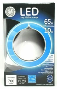 GE Led Soft White Bulb Floodlight Indoor 65w. - Picture 1 of 5