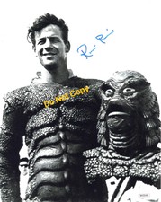 RICOU BROWNING signed 8x10 Photo CREATURE from the BLACK LAGOON Monster JSA