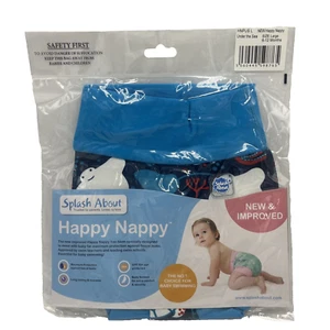 Splash About 'Under The Sea' Happy Nappy, Large Swim Nappy 6-12 Months - Picture 1 of 6