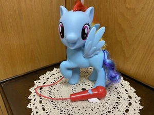 Hasbro My Little Pony MLP Singing Rainbow Dash Karaoke Mic Microphone Figure Toy - Picture 1 of 8
